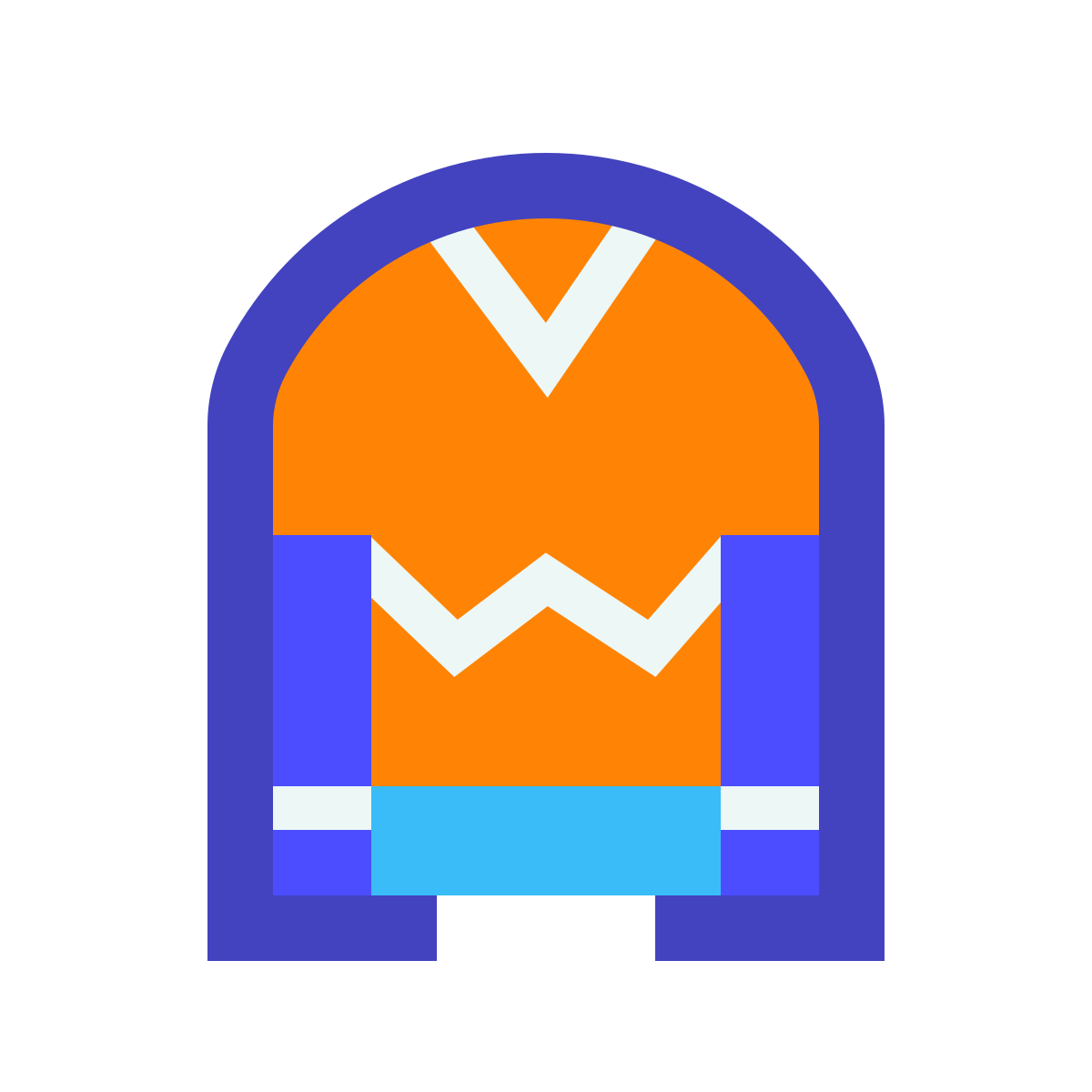 avantgarde style jumper icon