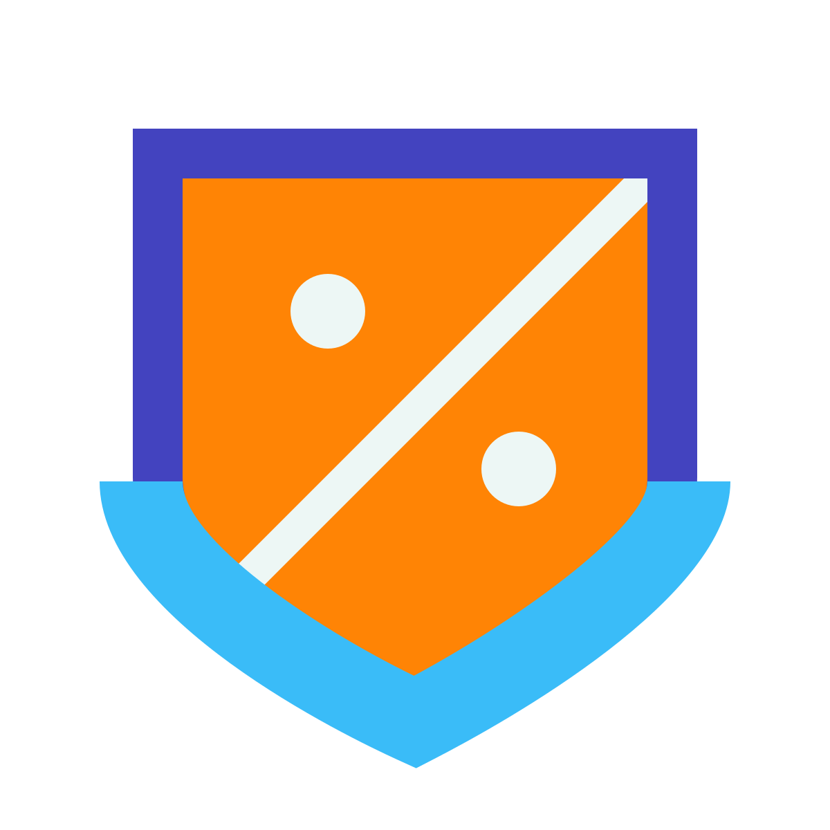 avantgarde style knight shield icon
