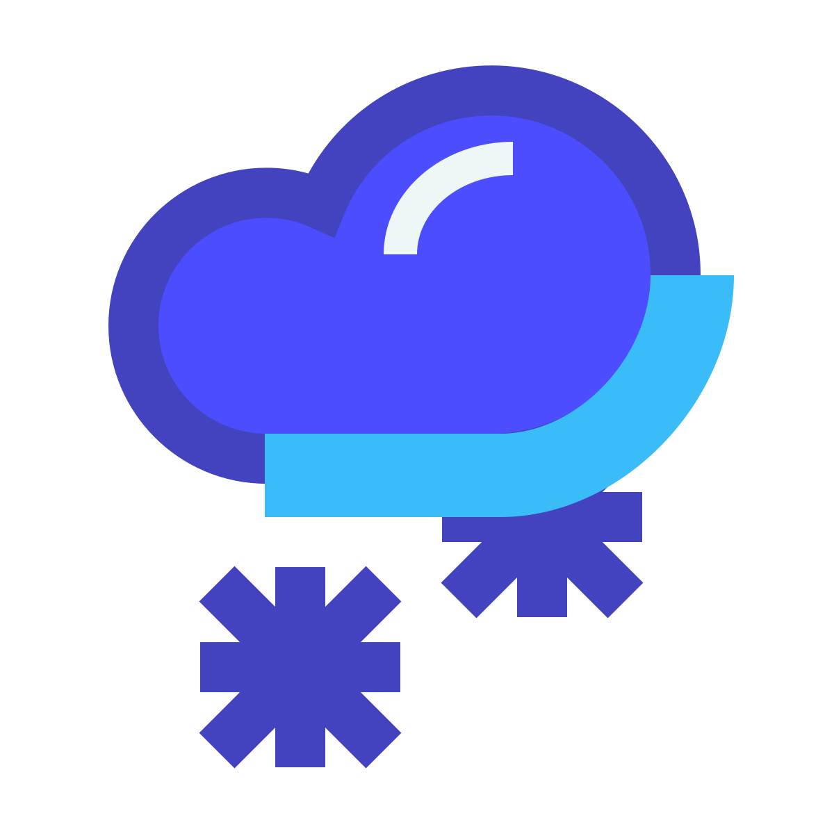 avantgarde style light snow icon