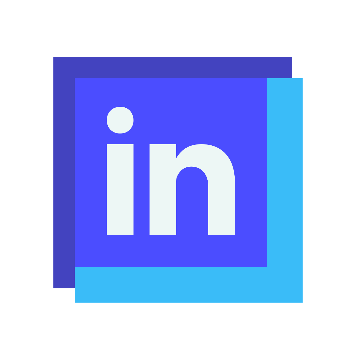 avantgarde style linkedin icon