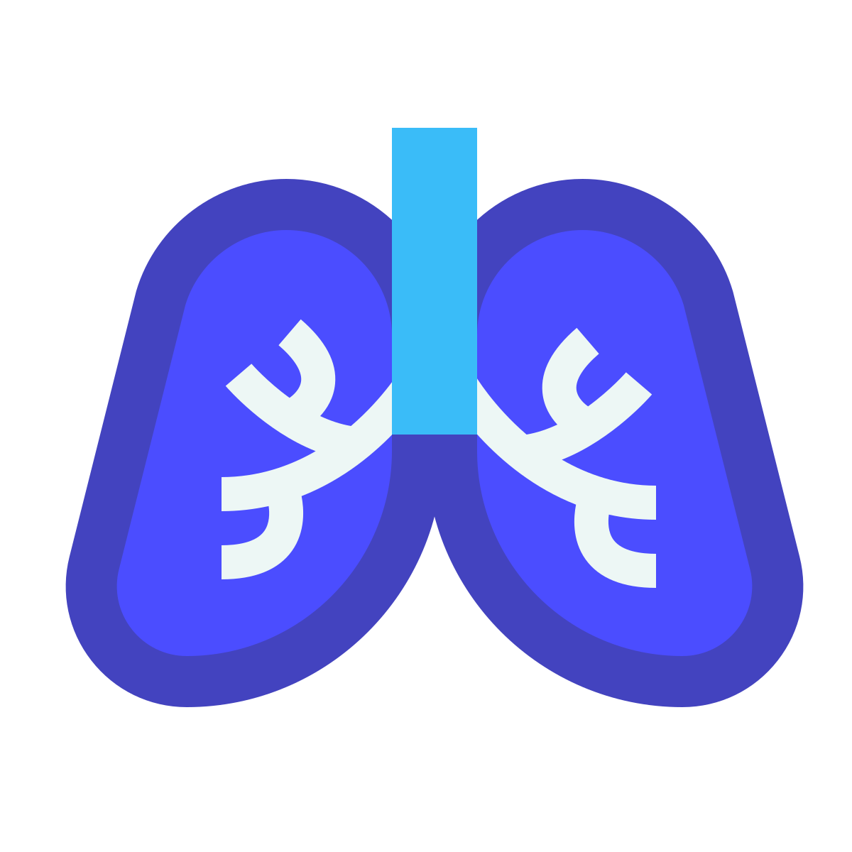 avantgarde style lungs icon