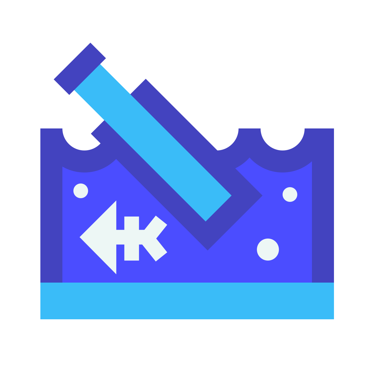 avantgarde style marine polution icon