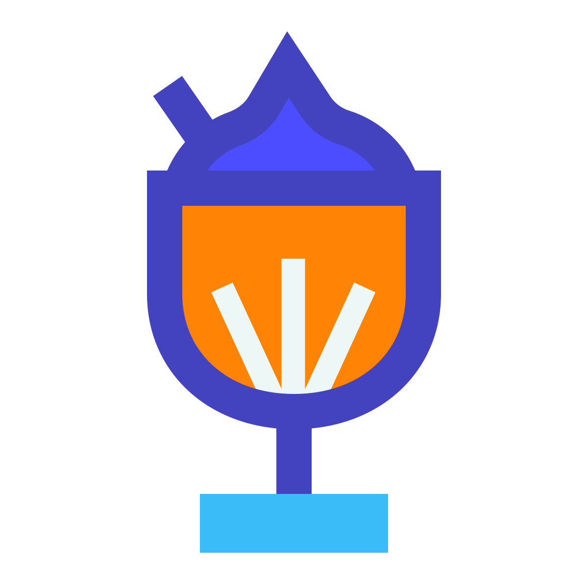 avantgarde style milkshake icon