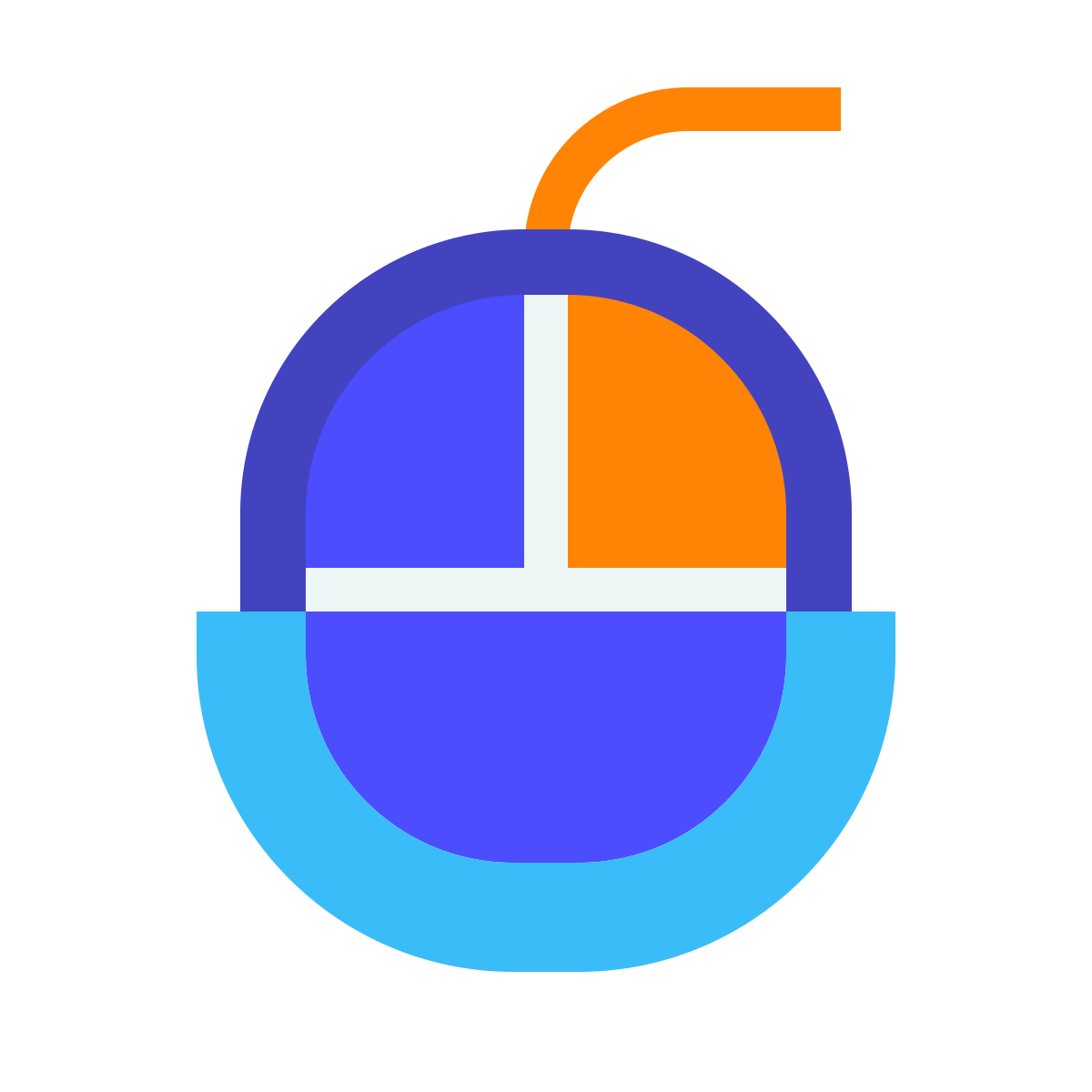 avantgarde style mouse icon