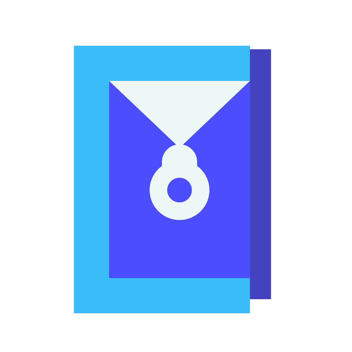 avantgarde style open archive icon