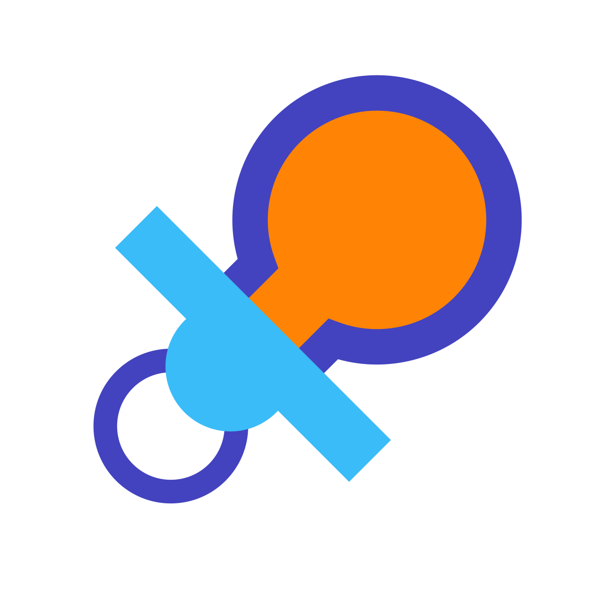 avantgarde style pacifier icon