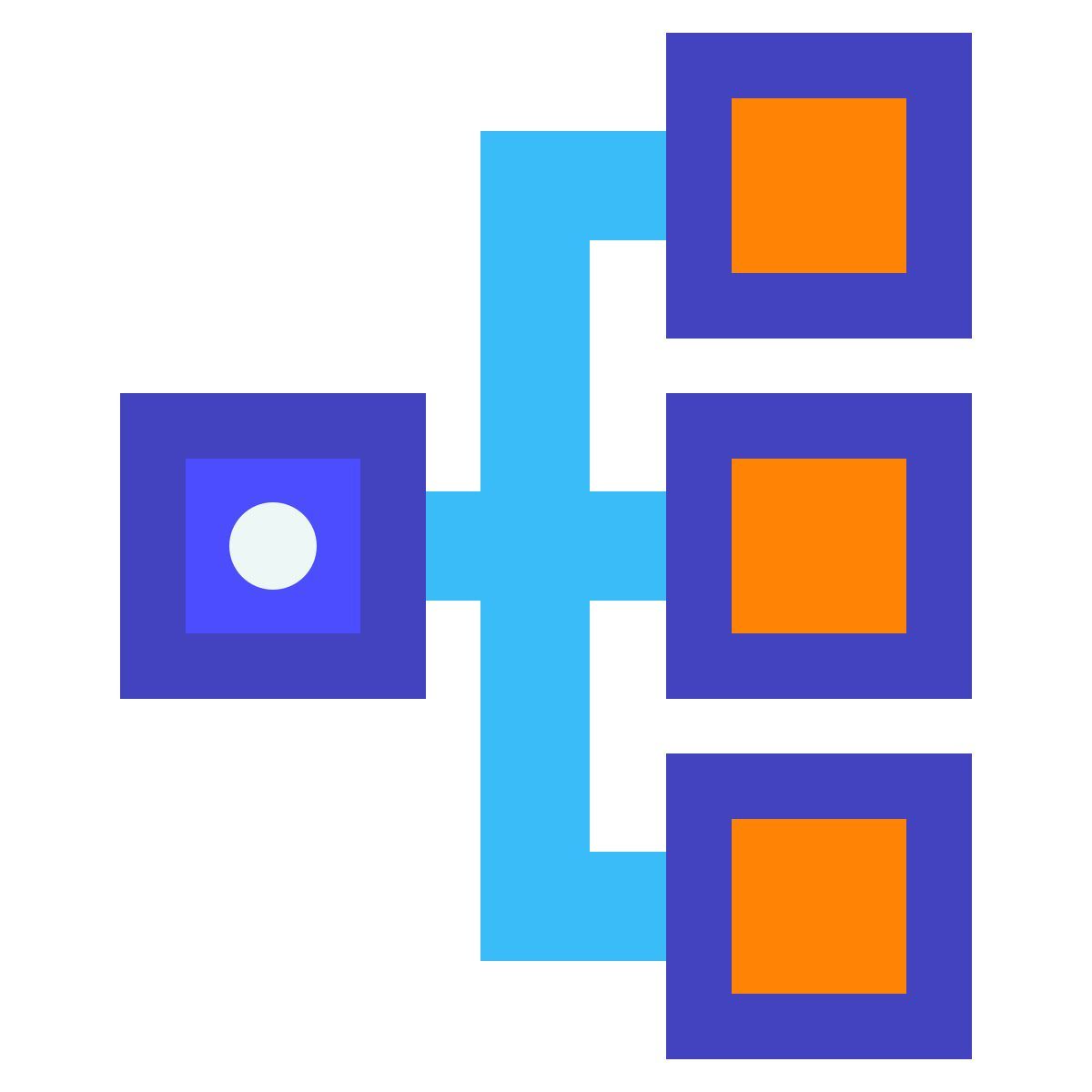 avantgarde style 병렬 작업 icon