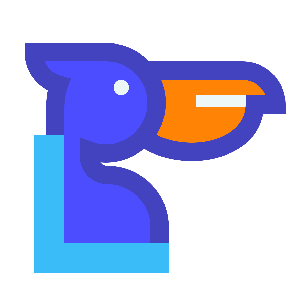 avantgarde style pelican icon