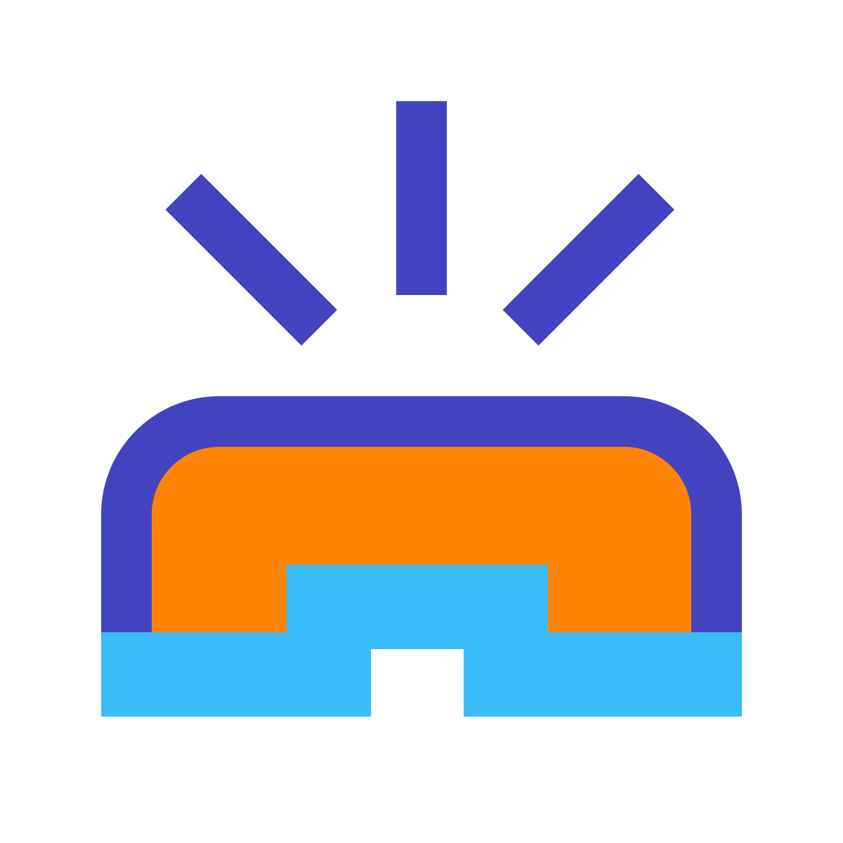 avantgarde style phone ringing icon