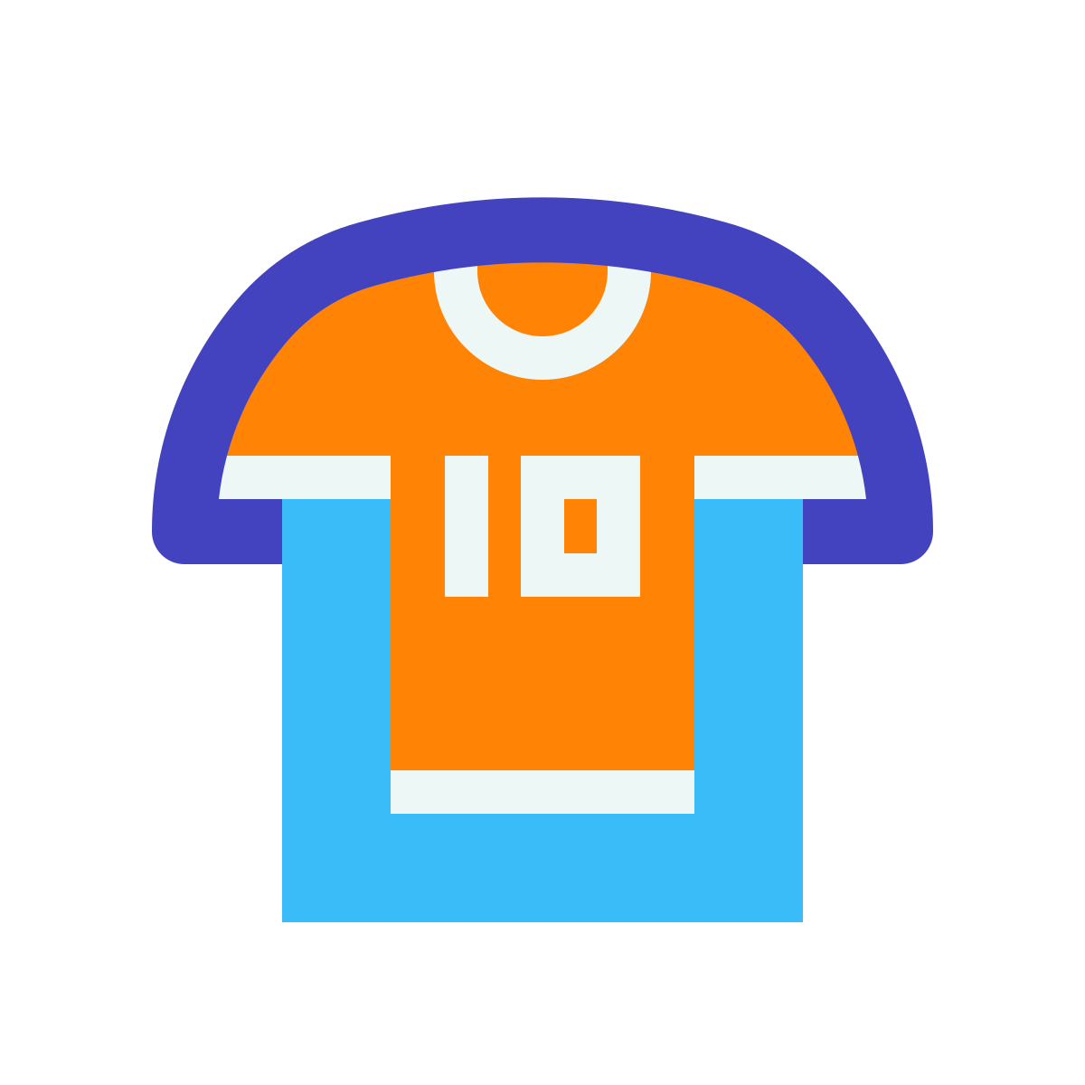 avantgarde style player shirt icon