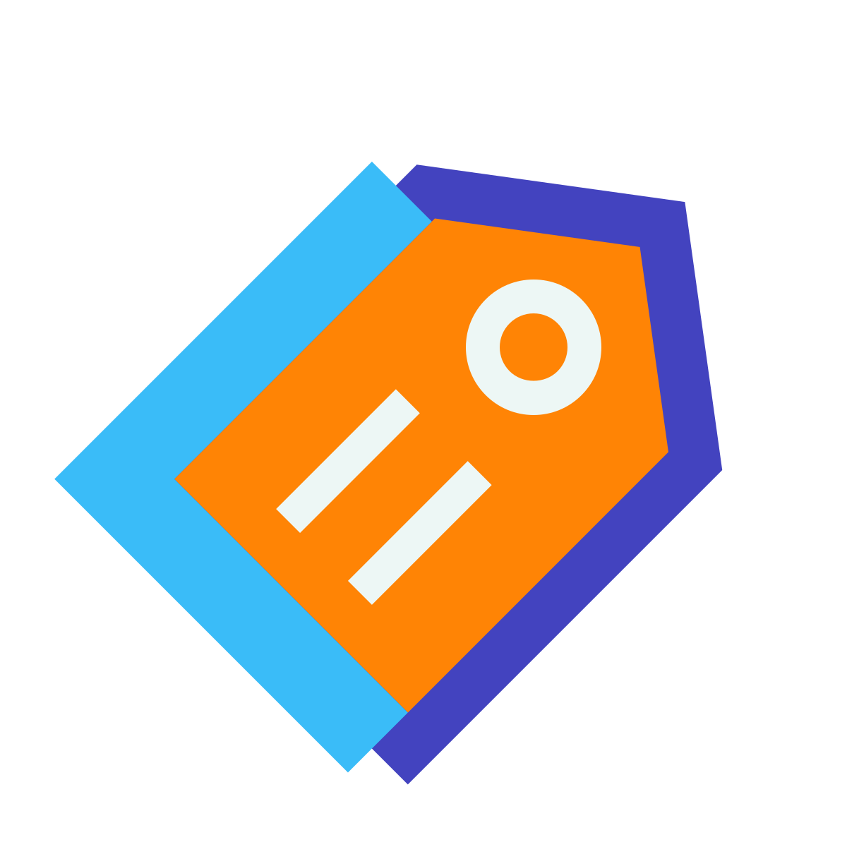avantgarde style price tag icon