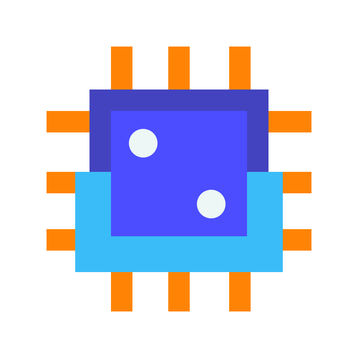 avantgarde style processor icon