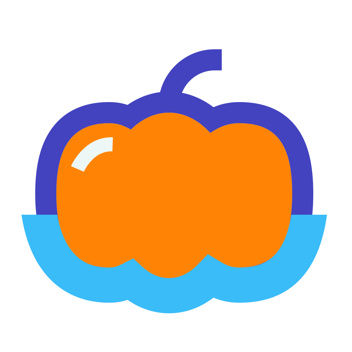 avantgarde style pumpkin icon