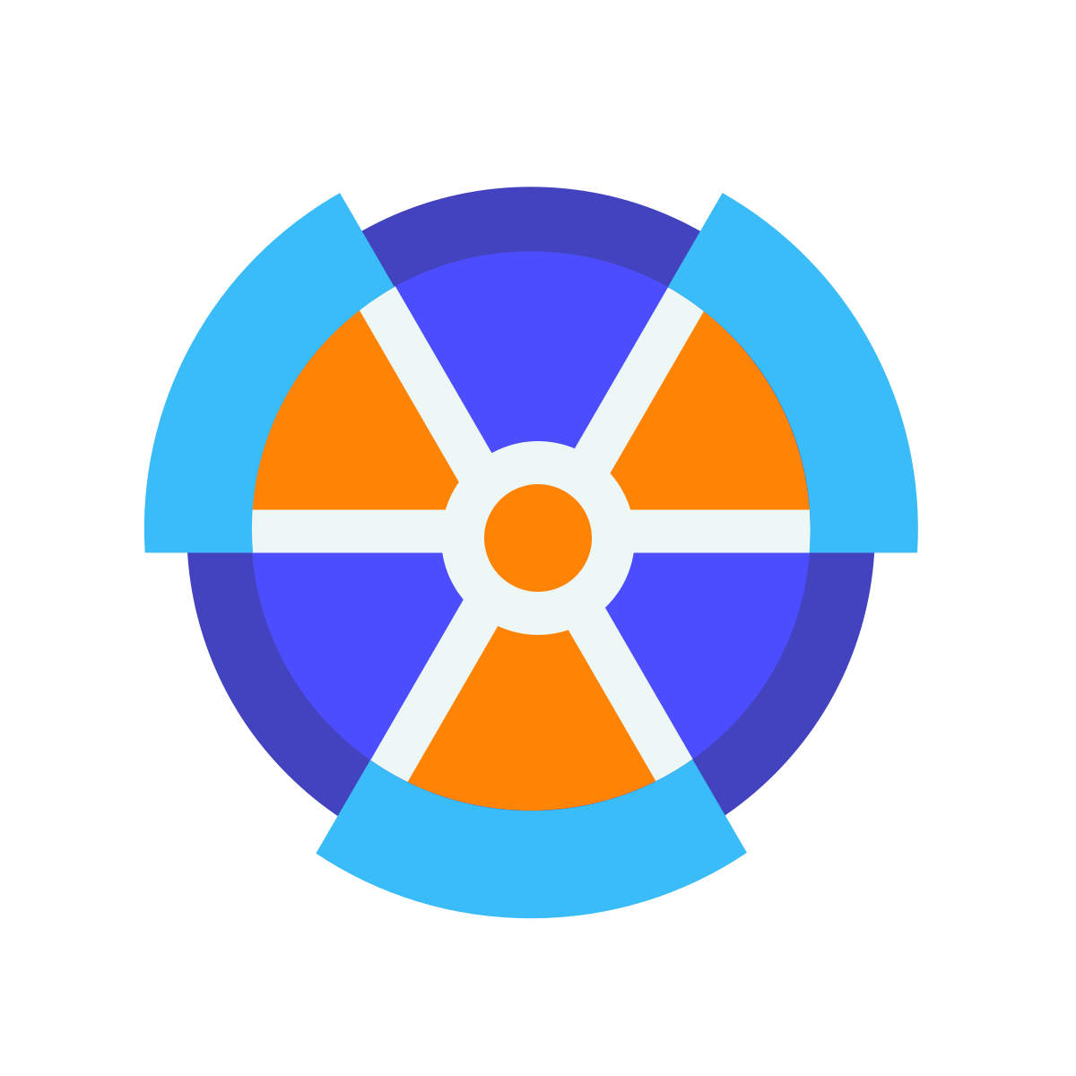 avantgarde style radio active icon