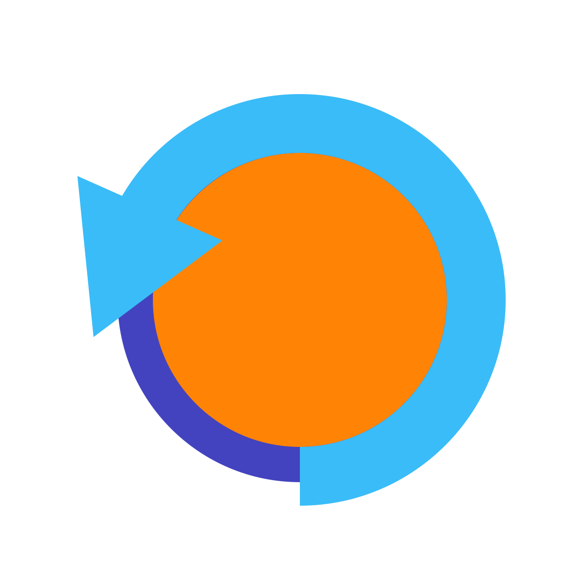 avantgarde style rotate icon