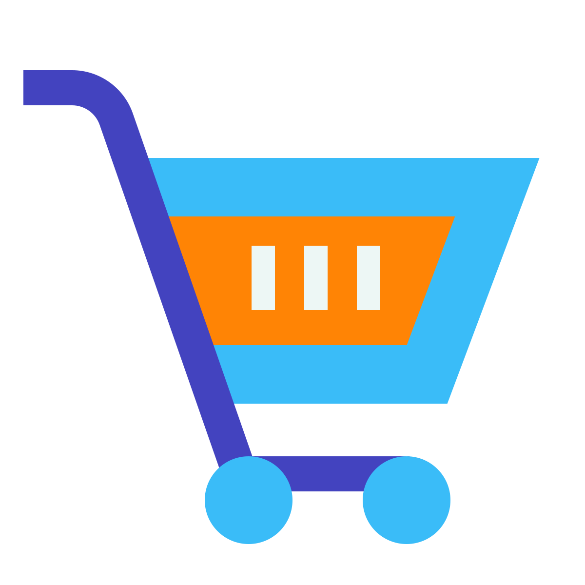 avantgarde style shopping cart icon