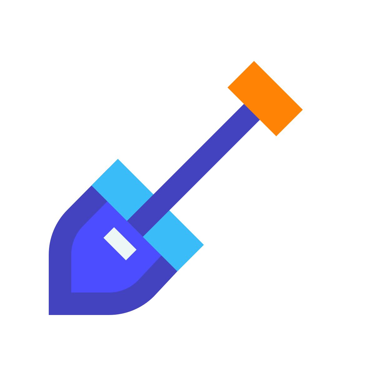 avantgarde style spade icon