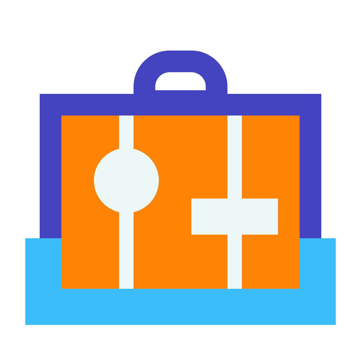 avantgarde style suitcase icon