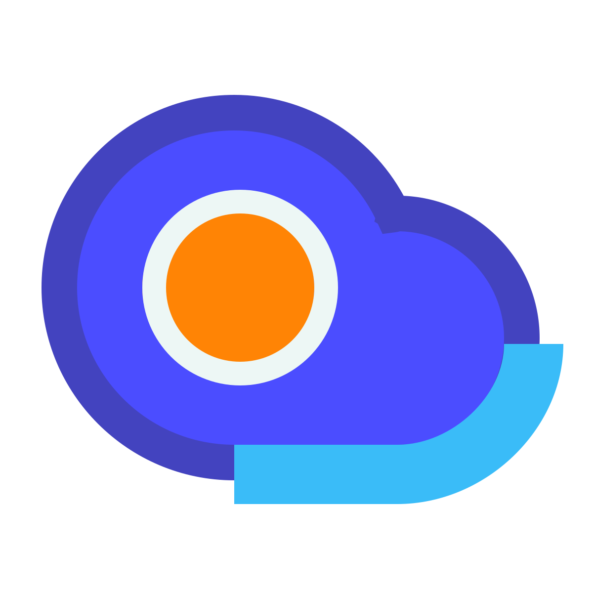 avantgarde style sunny side up eggs icon