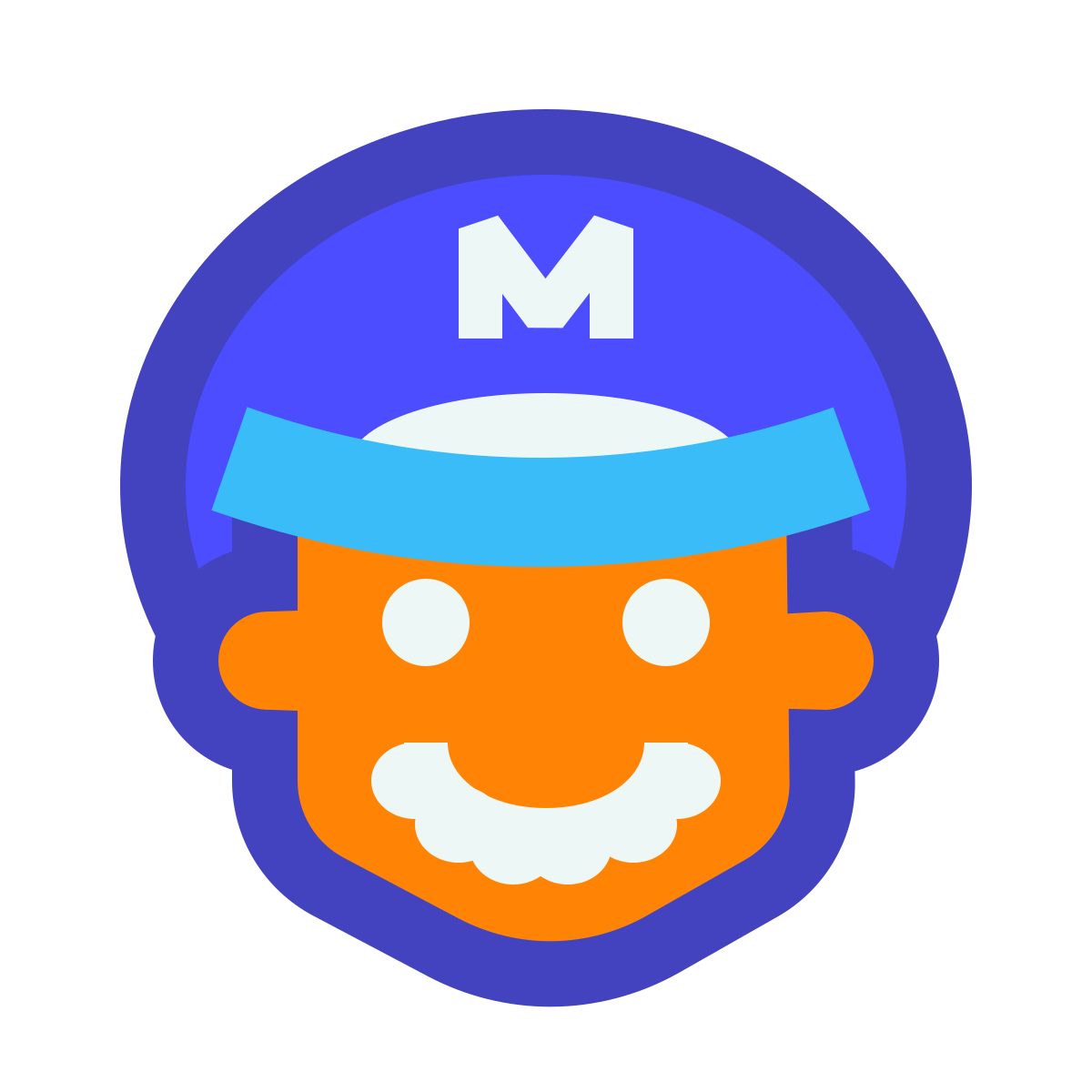 avantgarde style super mario icon