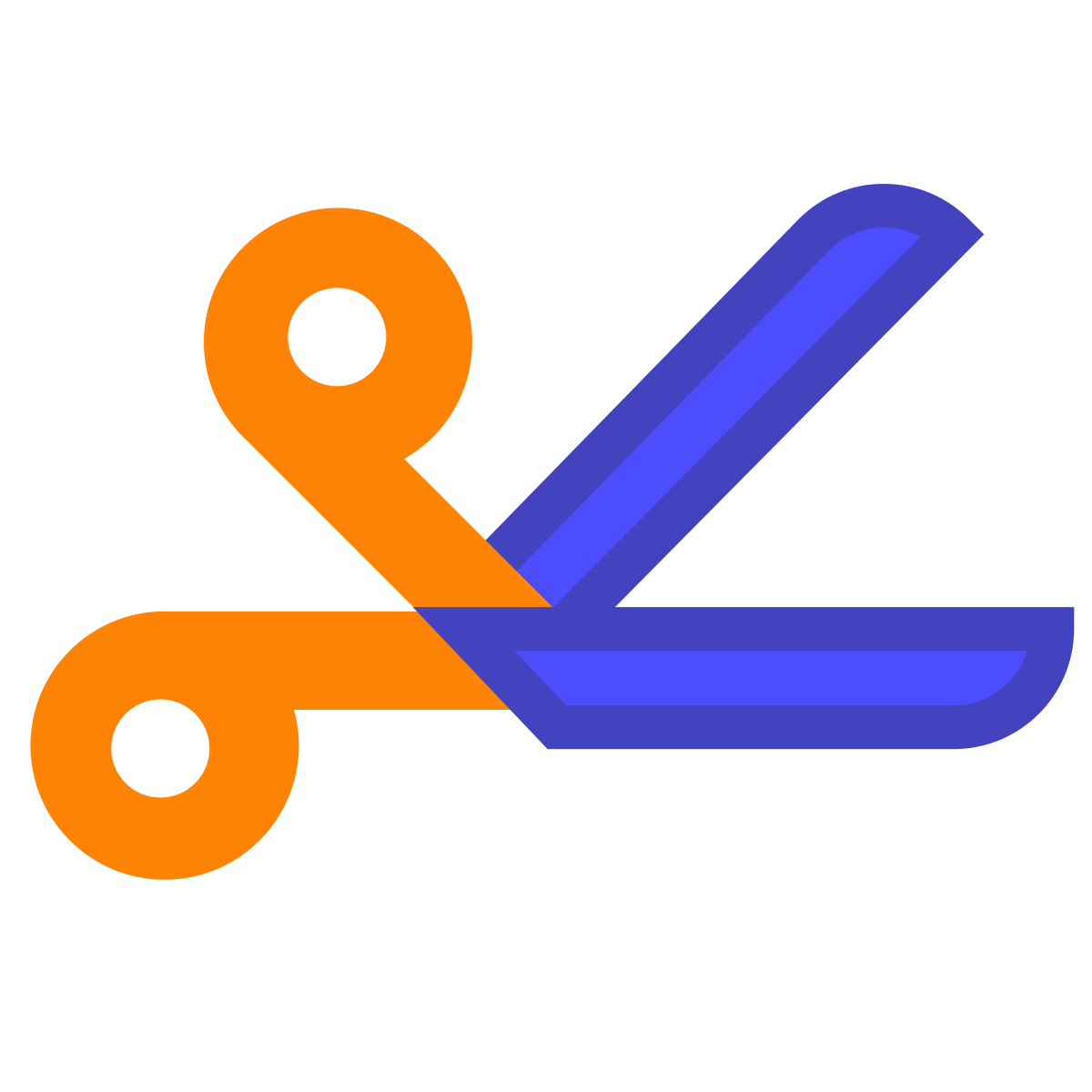 avantgarde style surgical scissors icon