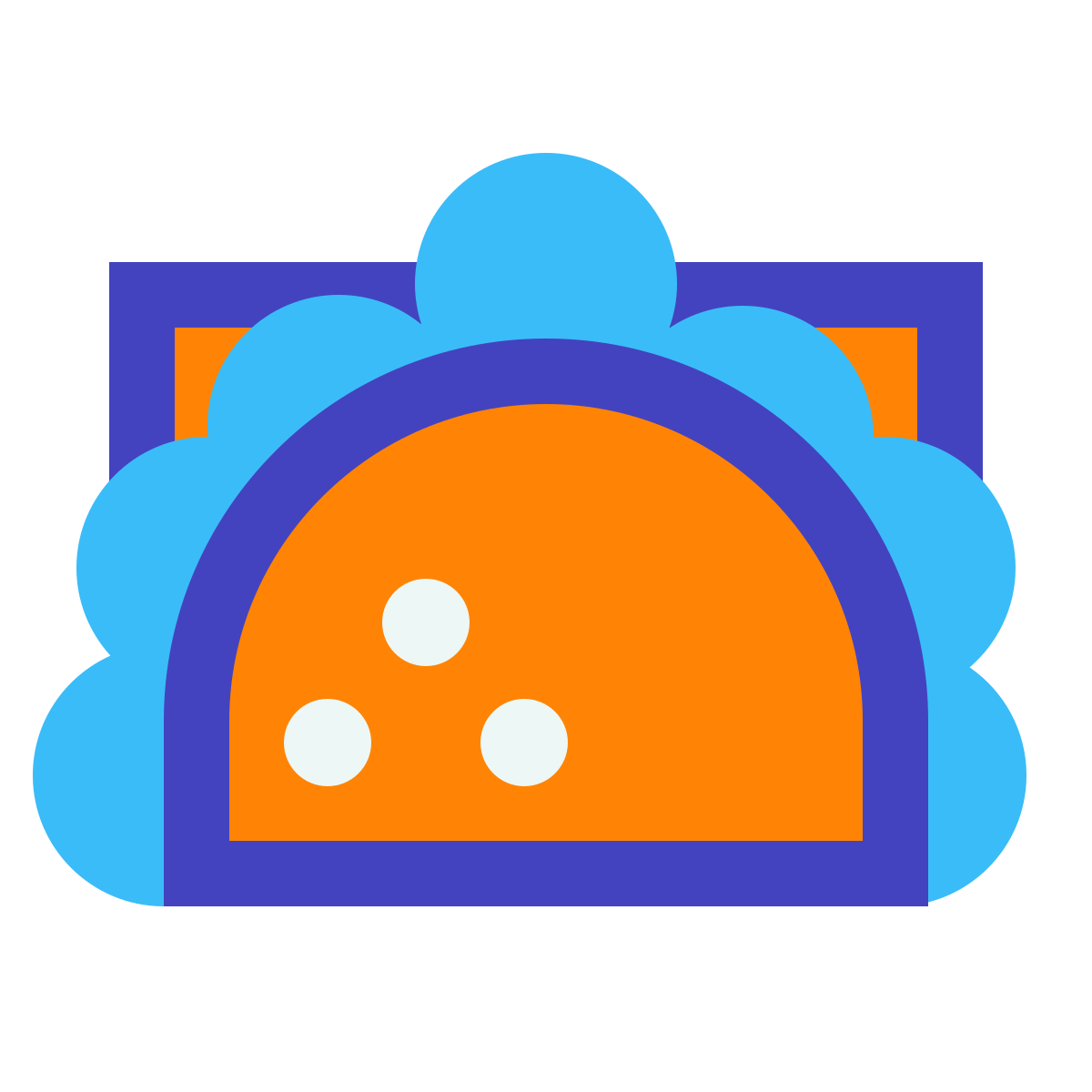 avantgarde style taco icon