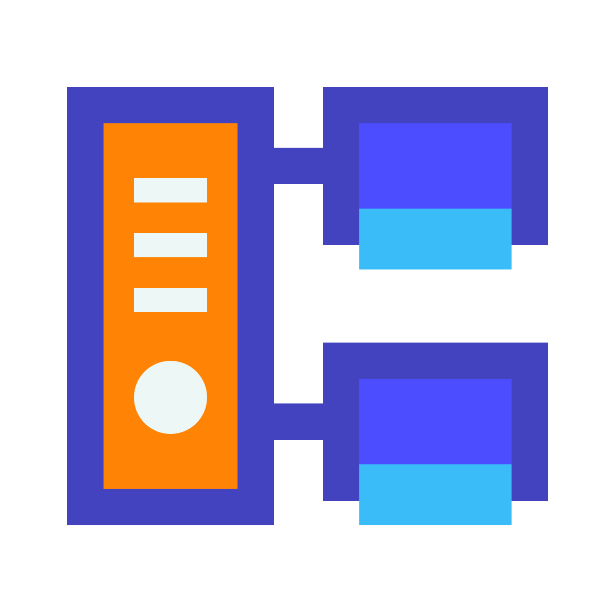 avantgarde style thin client icon