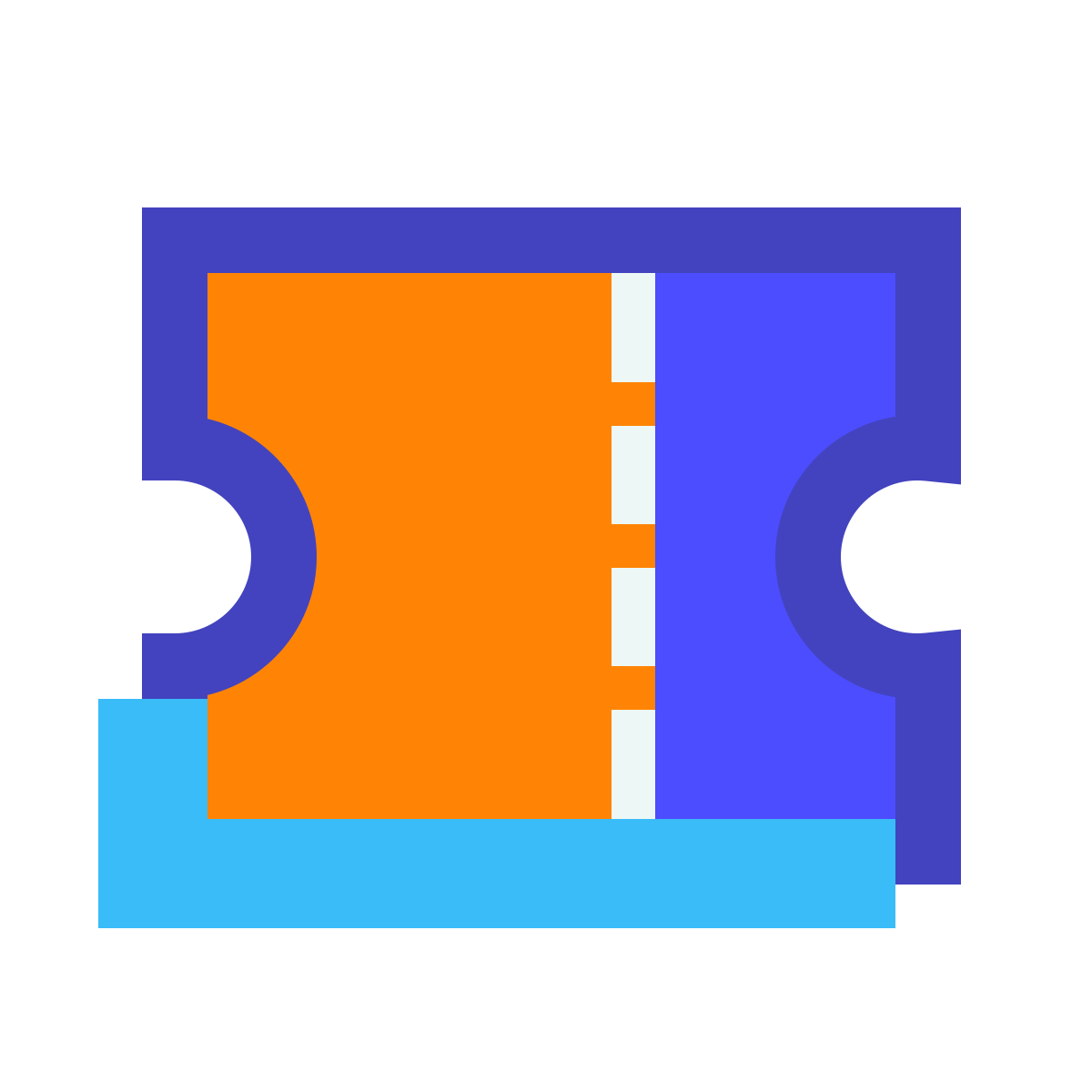 avantgarde style ticket icon