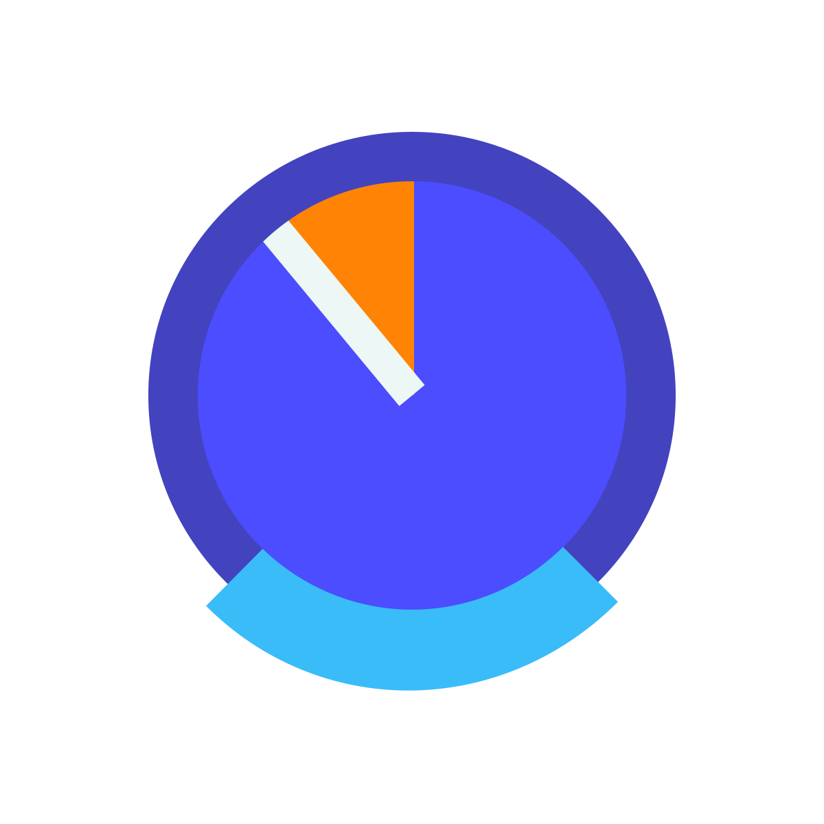 avantgarde style timer icon