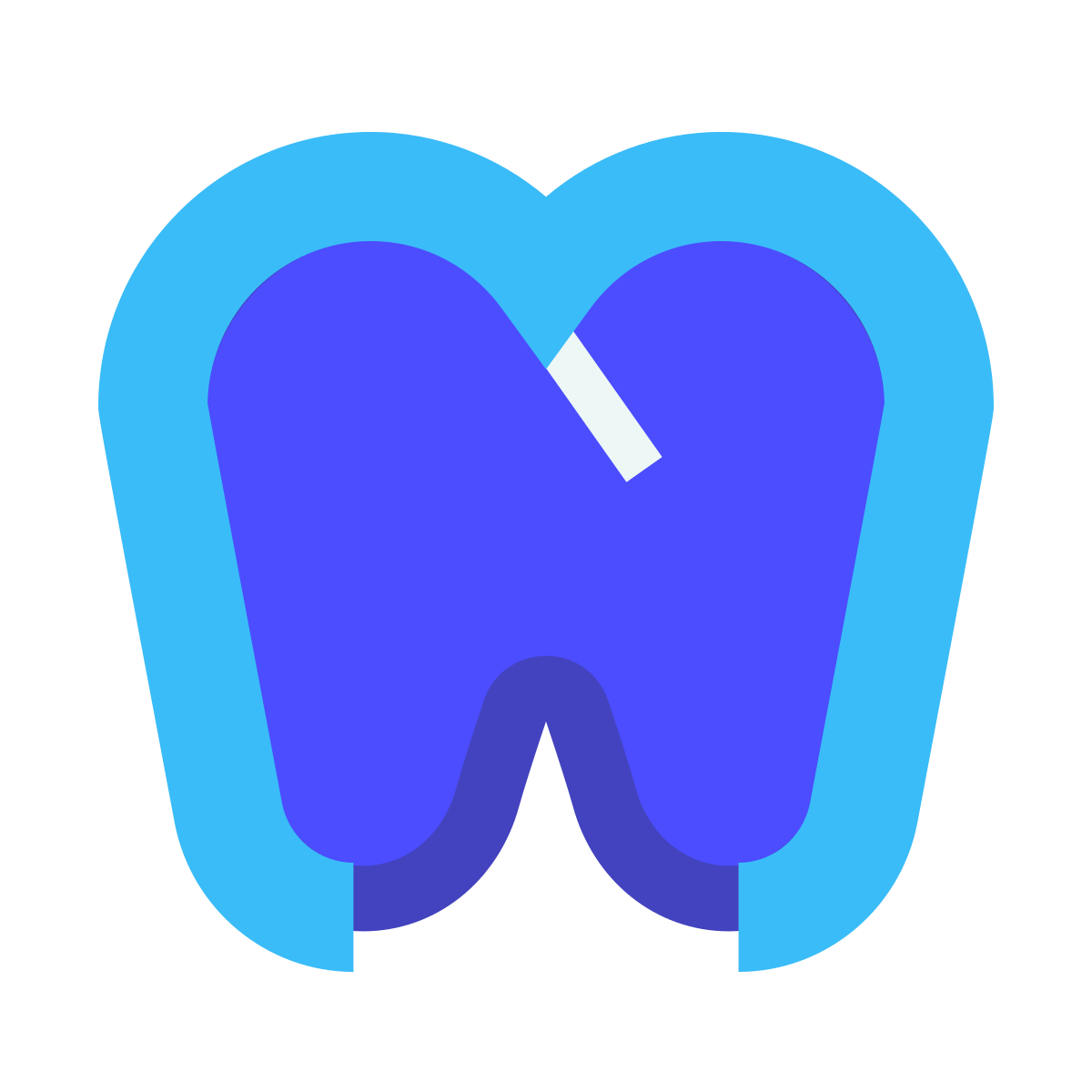 avantgarde style tooth icon
