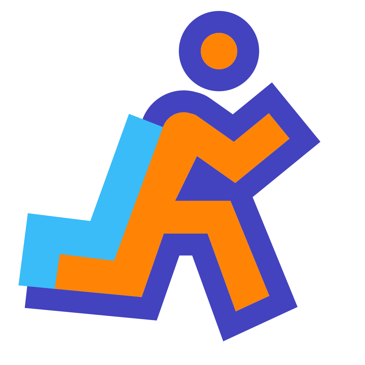 avantgarde style track and field icon
