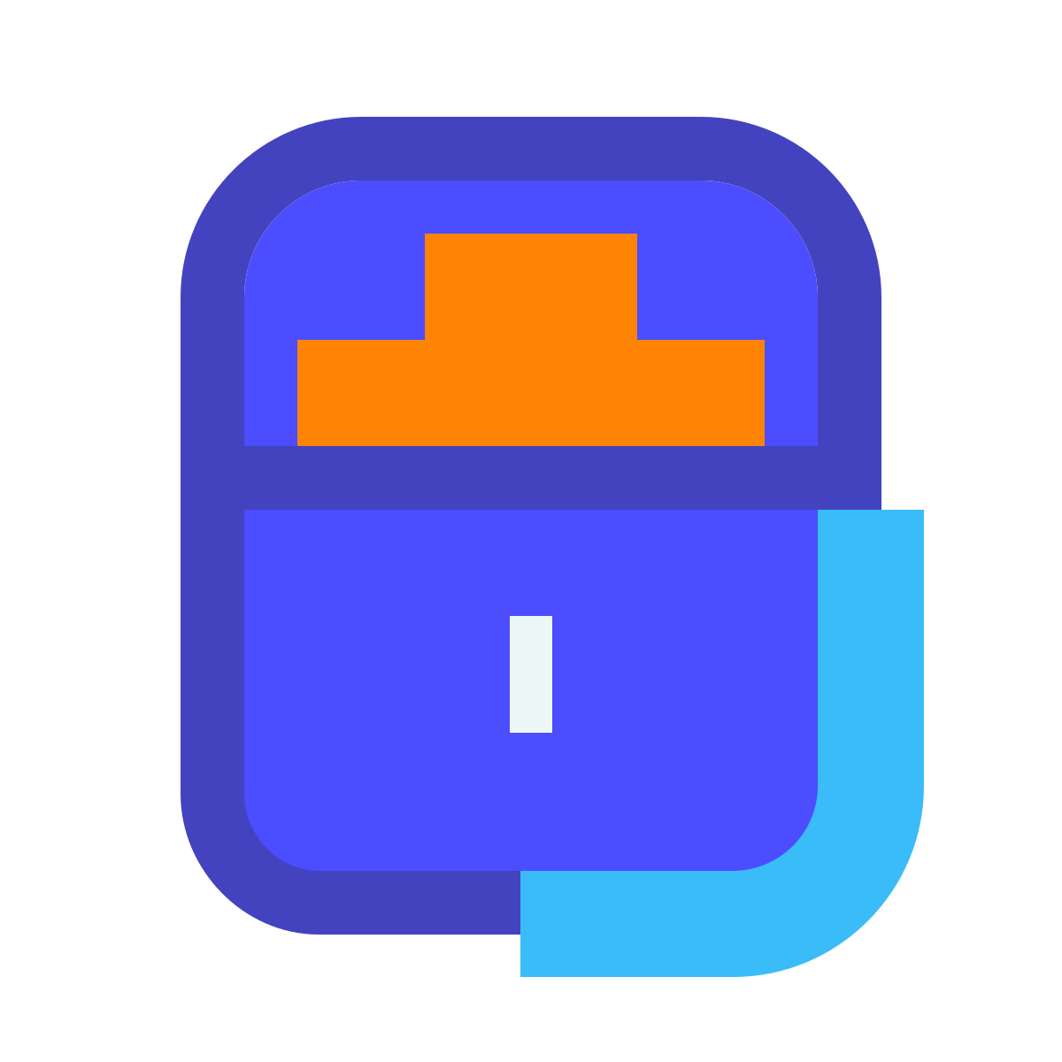 avantgarde style treasure chest icon