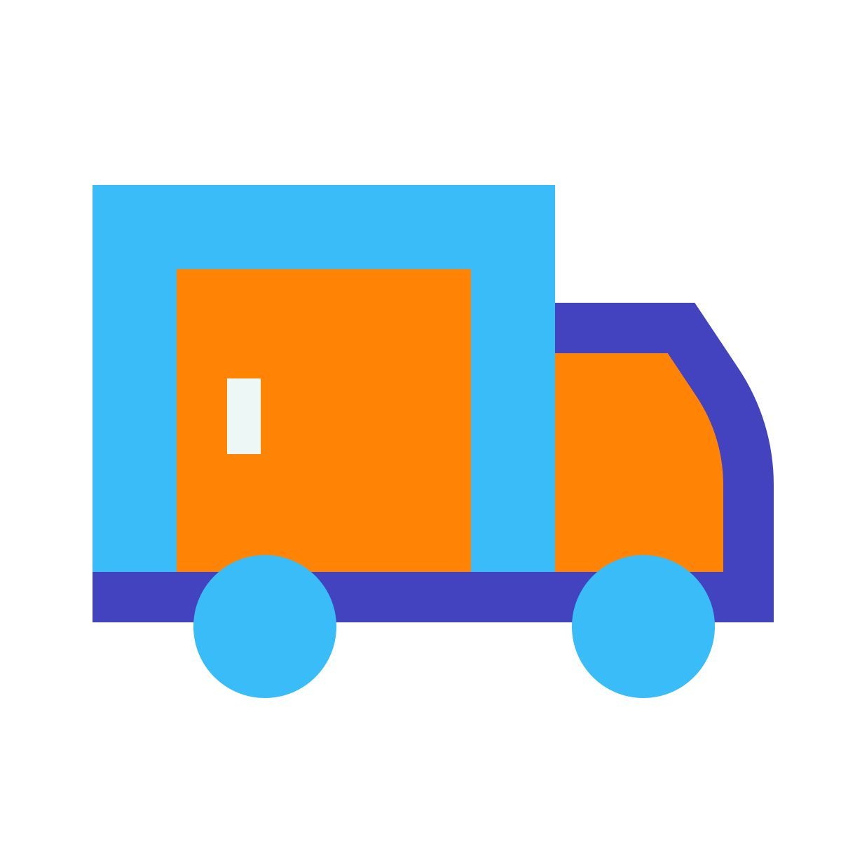 avantgarde style camion icon