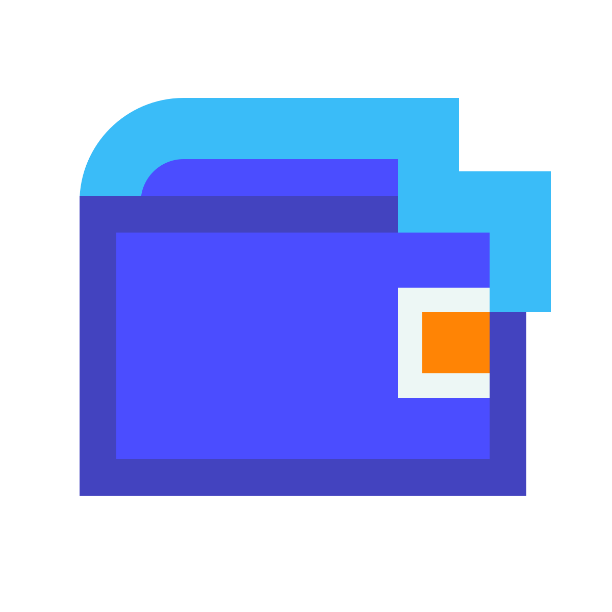 avantgarde style wallet icon