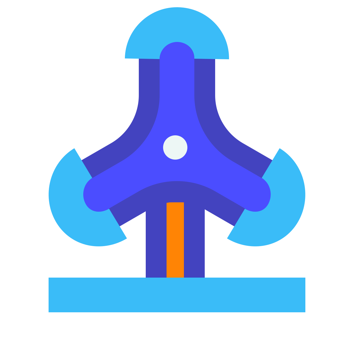 avantgarde style wind turbine icon
