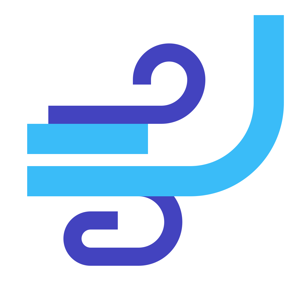 avantgarde style wind icon