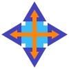 resize four-directions icon