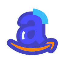 Amazon icon in Bubbles Style