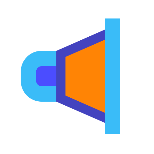 Sound Speaker icon in Avantgarde Style