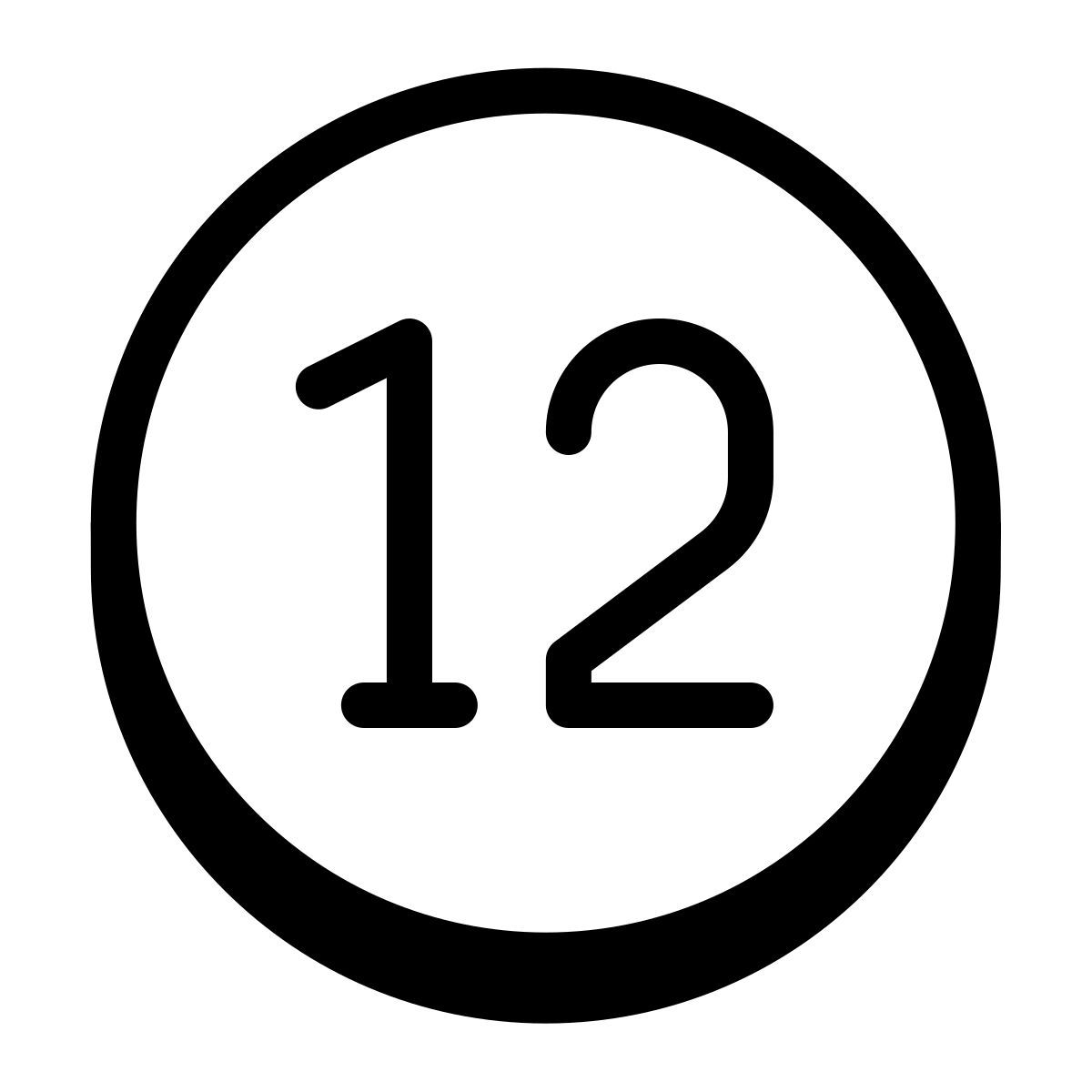 badges style 12 circled c icon