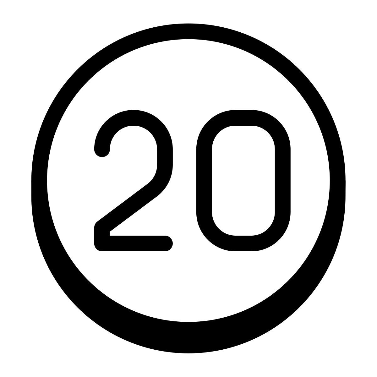 badges style 20 cerchiato c icon