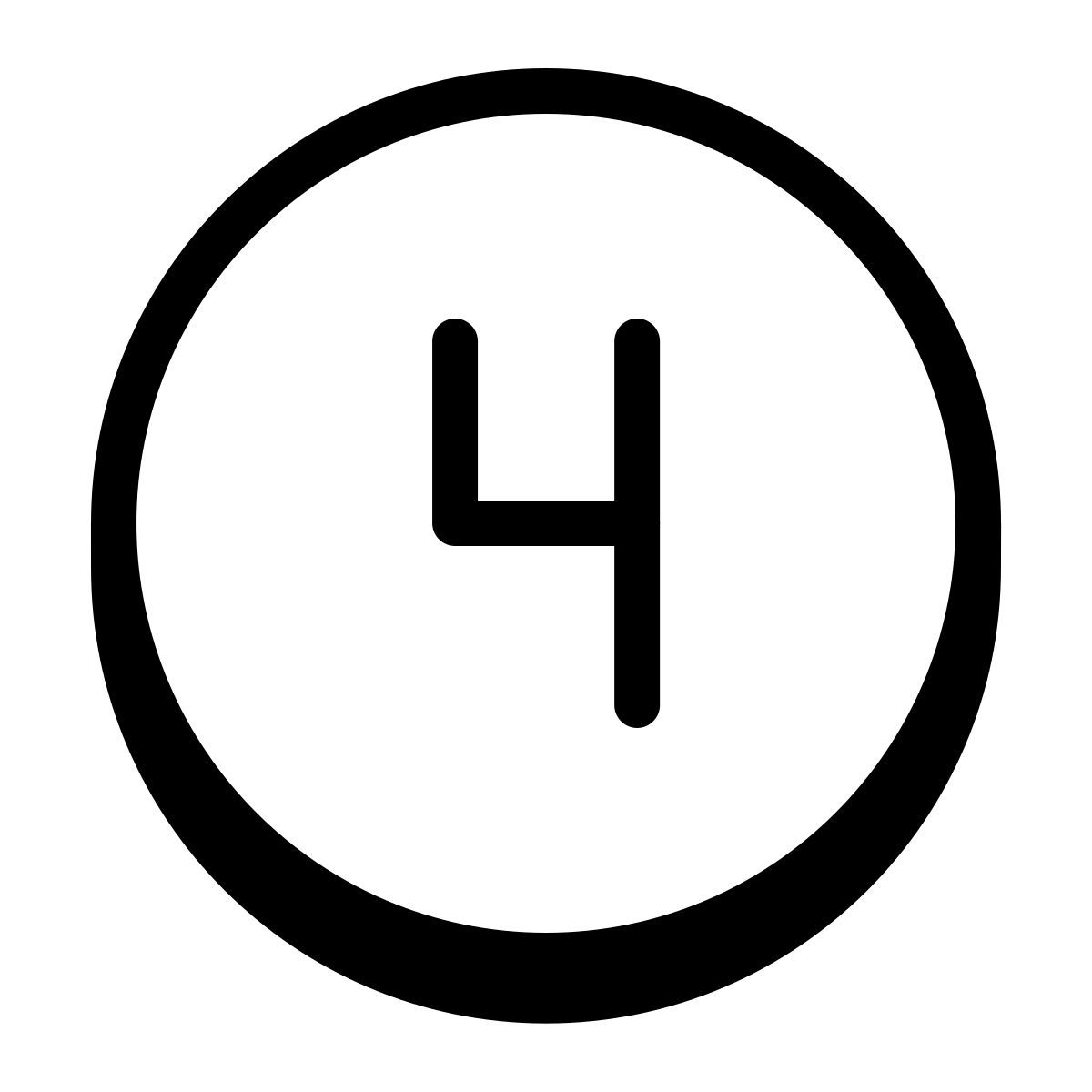 badges style cerchiato 4 c icon