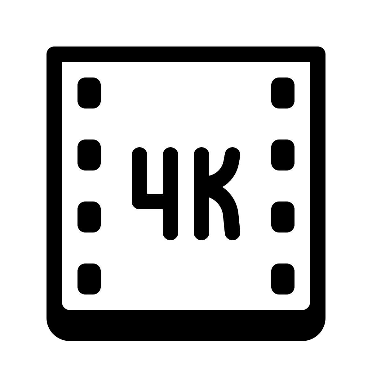 badges style 4k icon