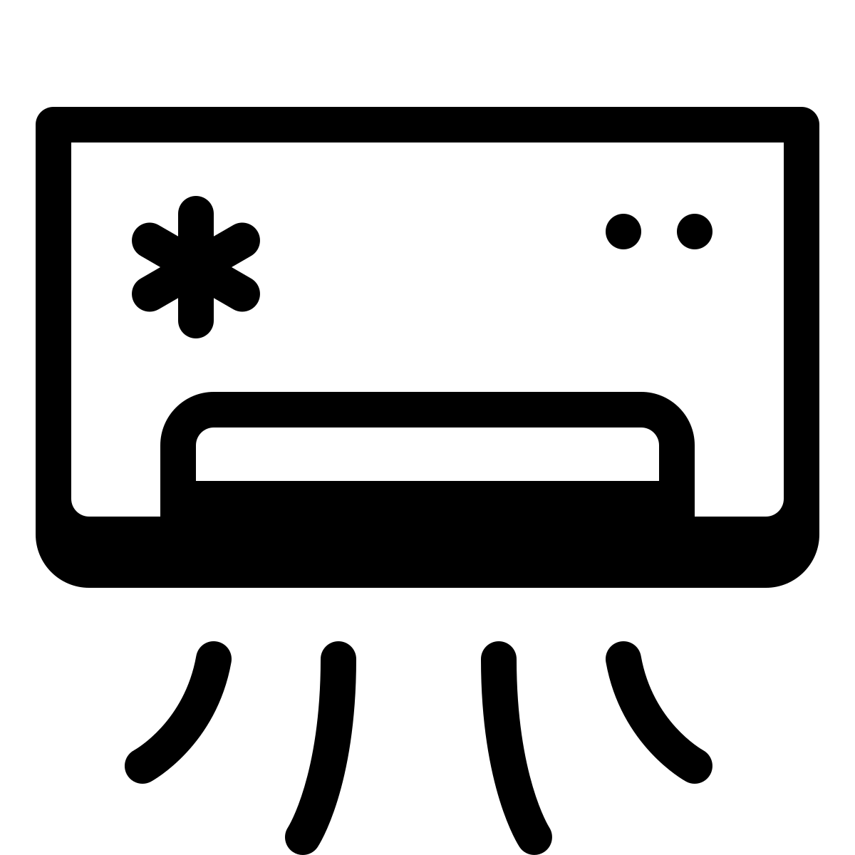 badges style air conditioner icon