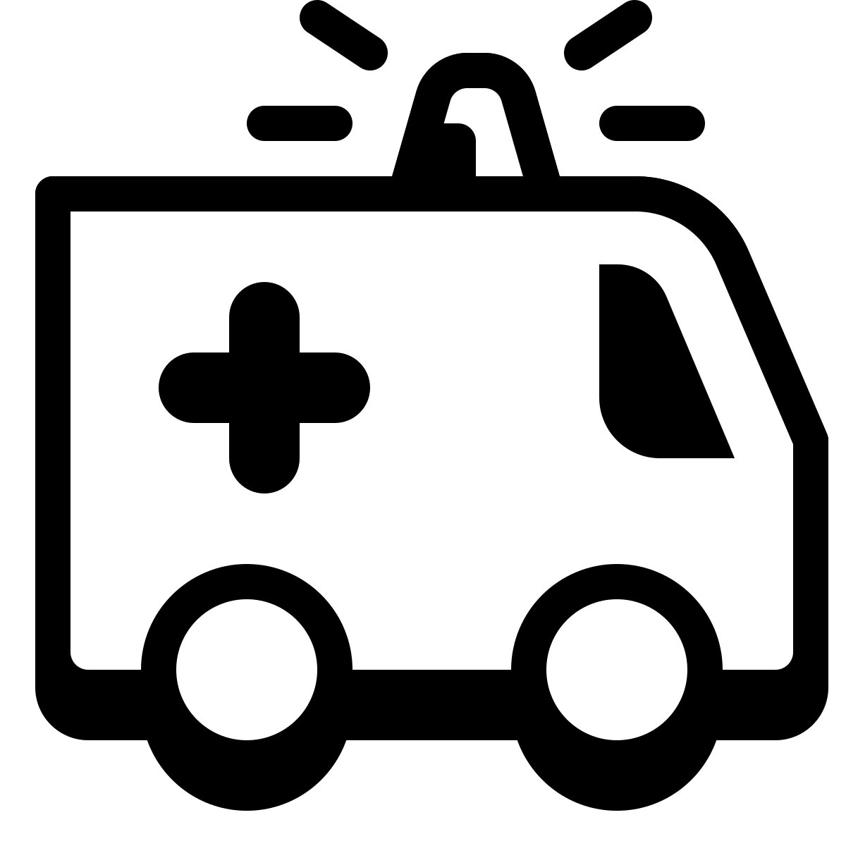 badges style ambulance icon