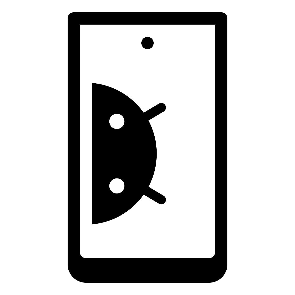badges style android phone icon