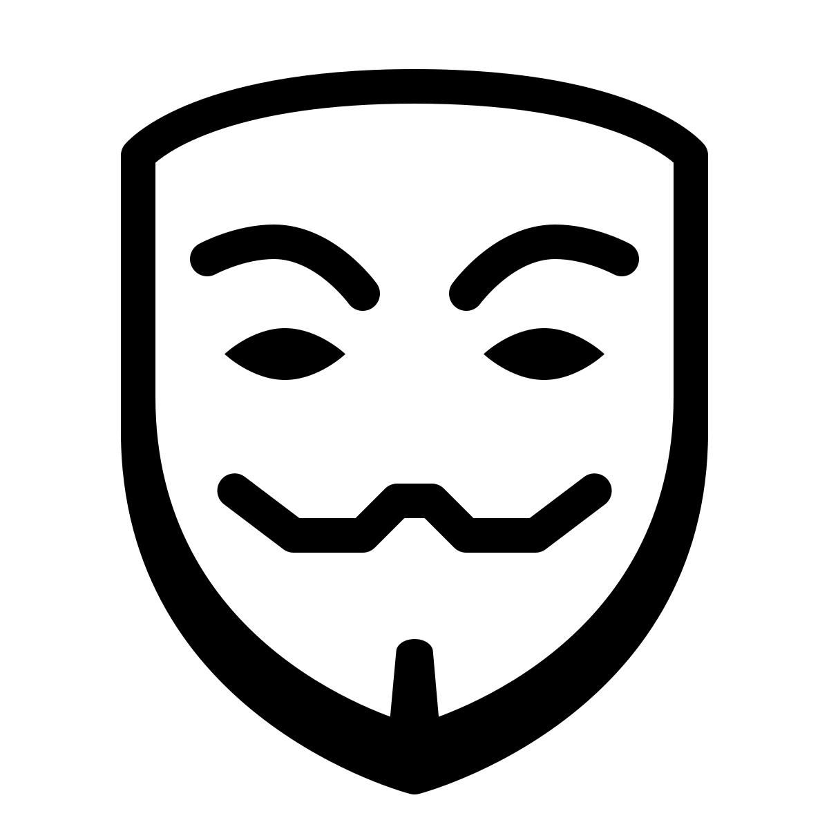 badges style anonymous mask icon