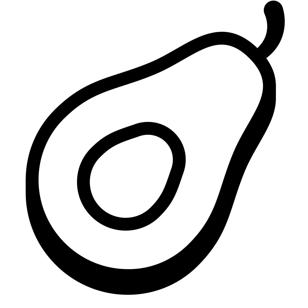 badges style avocado icon