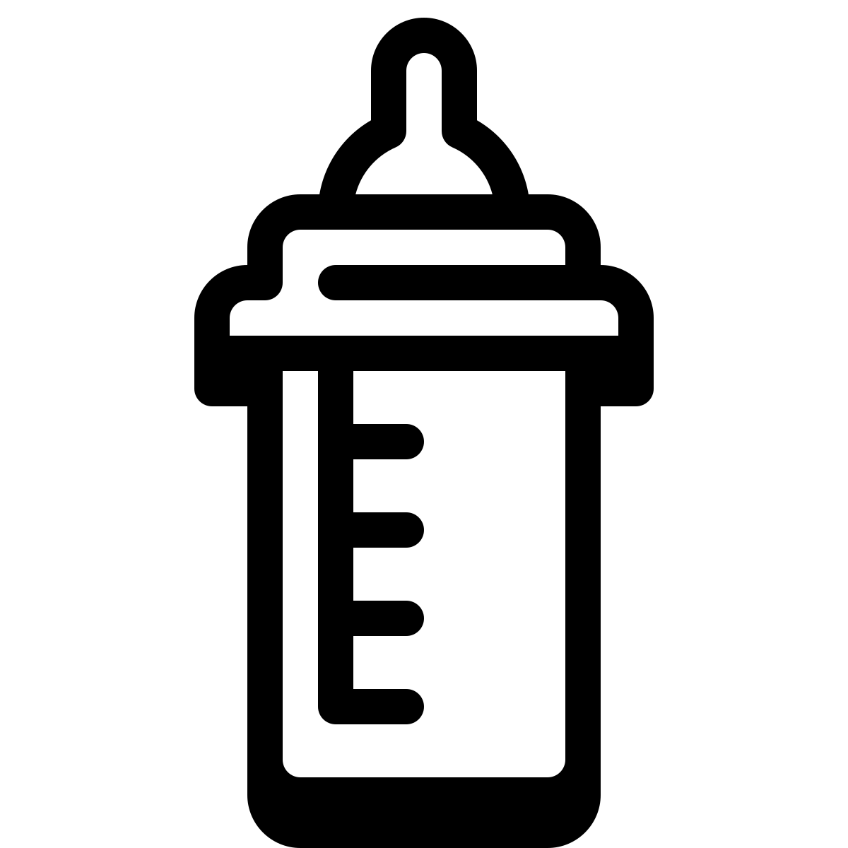 badges style baby bottle icon