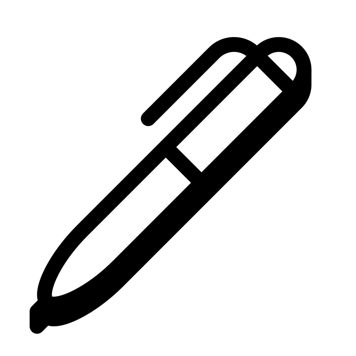 badges style 볼 포인트 펜 icon